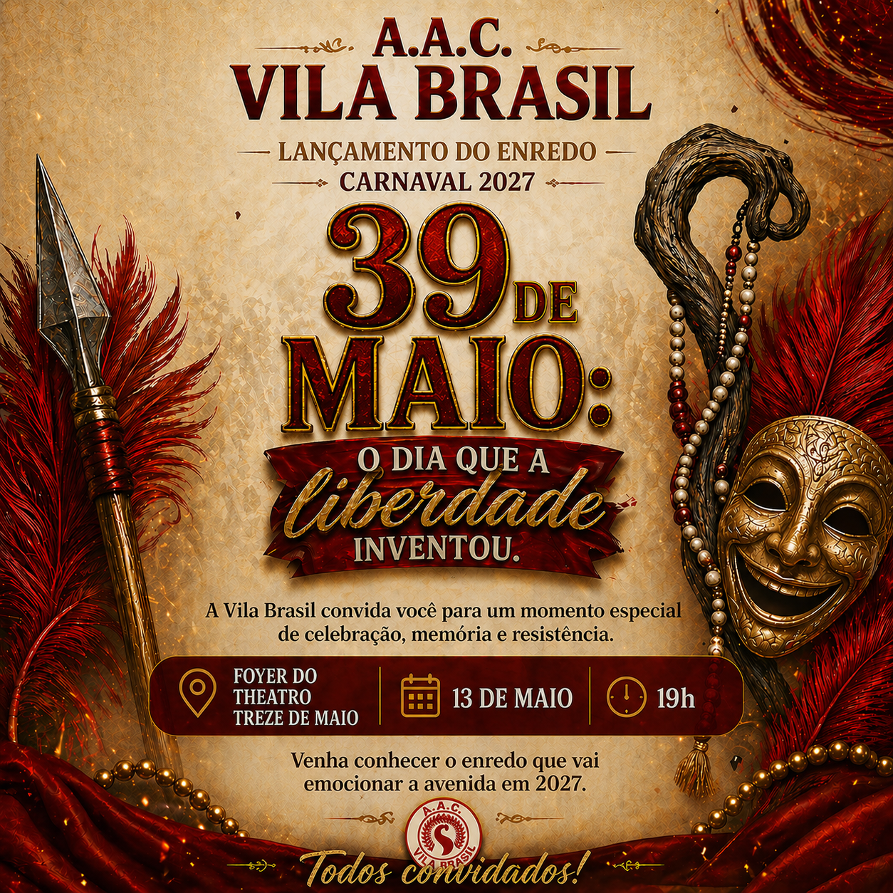 Você está visualizando atualmente Vila Brasil lança tema para o Carnaval 2027